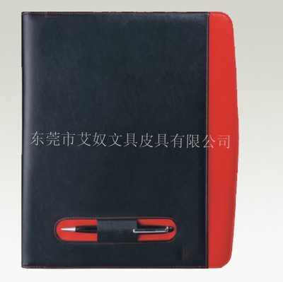 【东莞皮具厂家 多功能A4文件夹、经理夹 PU拉链款经理夹】价格,厂家,图片,文件夹、文件册,东莞市艾奴文具皮具-